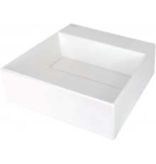 Granite countertop washbasin with a place for a tap - with a grille