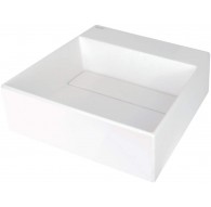 Granite countertop washbasin with a place for a tap - with a grille