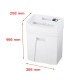 HSM Pure 220 paper shredder Particle-cut shredding 22.5 cm White