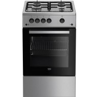 Beko FSG52020FX cooker Freestanding cooker Gas Inox
