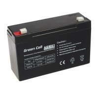 Green Cell AGM Battery 6V 12Ah 12.000 mAh Sealed Lead Acid (VRLA)