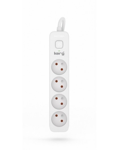 KERG power strip with switch 4 sockets 3m-10A