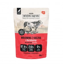 WIEJSKA ZAGRODA Beef with duck - wet dog food - 500g