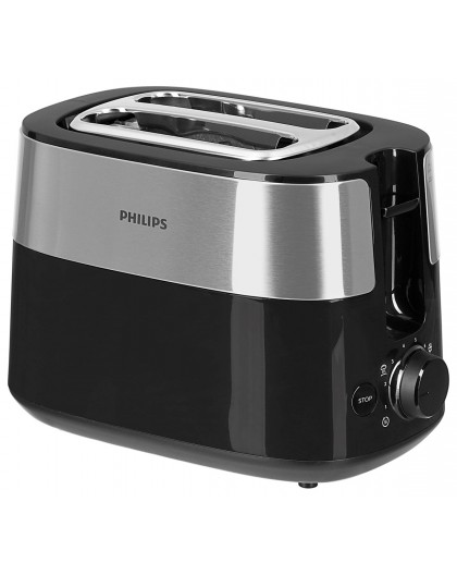 Philips Daily Collection HD2516/90 toaster 2 slice(s) 830 W Black