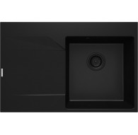 Granite 1-bowl sink with drainer - left