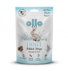 OLLO Air-Dried Light Rabbit strips - dog treat - 80g