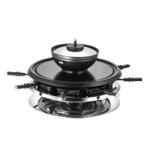 Unold 48726 raclette grill 8 person(s) 1300 W Black, Stainless steel