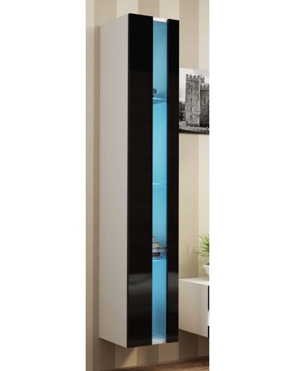 Cama Shelf unit VIGO NEW 180/40/30 white/black gloss