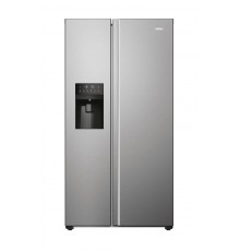 Haier SBS 90 Serie 5 HSR5918DIMP Free-standing double-sided fridge-freezer combination 511 l D Platinum, stainless steel