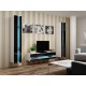 Cama Shelf unit VIGO NEW 180/40/30 white/black gloss