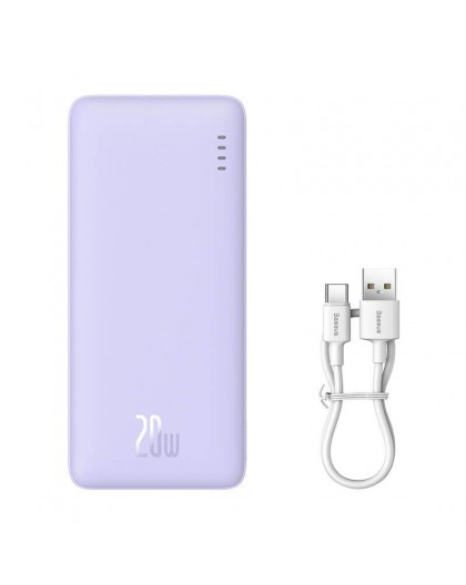 Baseus Airpow Lithium polymer power bank 10000 mAh 20 W Purple