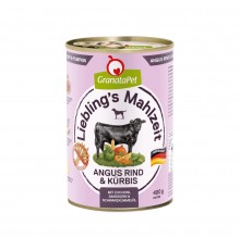 GRANATAPET Liebling's Mahlzeit Angus beef & pumpkin - wet dog food - 800g