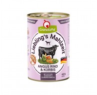 GRANATAPET Liebling's Mahlzeit Angus beef & pumpkin - wet dog food - 800g