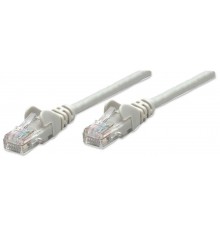 Intellinet Network Patch Cable, Cat5e, 2m, Grey, CCA, U/UTP, PVC, RJ45, Gold Plated Contacts, Snagless, Booted, Lifetime Warrant