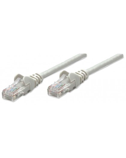 Intellinet Network Patch Cable, Cat5e, 2m, Grey, CCA, U/UTP, PVC, RJ45, Gold Plated Contacts, Snagless, Booted, Lifetime Warrant
