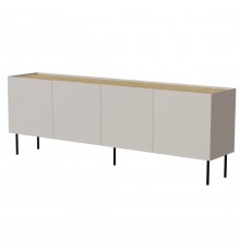 Cama FELLINI chest of drawers 200x40x70 cashmere + oiled oak top