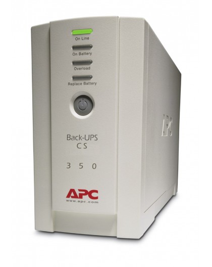 APC Back-UPS, 350VA/210W, Tower, 230V, 4x IEC C13 Outlets , User Replaceable Battery