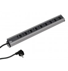 Bachmann 300.001 power extension 2 m 9 AC outlet(s) Indoor Black, Grey