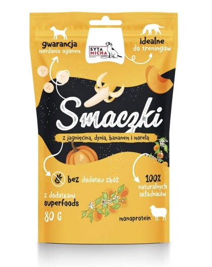SYTA MICHA Treats with lamb, pumpkin, banana and apricot - dog treat - 80g