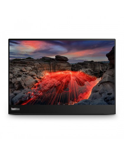 Lenovo ThinkVision M14t Gen 2 LED display 35.6 cm (14") 2240 x 1400 pixels 2.2K Touchscreen Black
