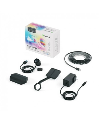 Nanoleaf 4D V2 TV Screen Mirror + Light Strips Kit (for TV & Monitor up to 65'')|24 W|Multicolor RGB