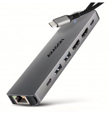 Axagon HMC-7HX2 USB-C 5Gbps DUAL 4K DISPLAY 7in1 hub