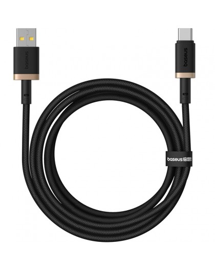 Baseus Dura USB Type A to Type C 60 W fast charging cable 2 m Black, Gold