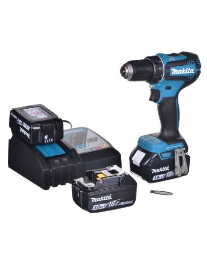 MAKITA DDF485RF3J Cordless Drill 3x 18V 3Ah