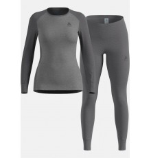 Odlo Set ACTIVE WARM ECO Special Set women's underwear set, size M, grey