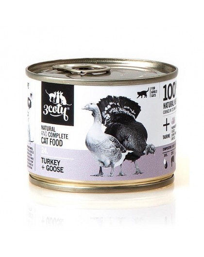 3COTY 24. Turkey and goose - wet cat food - 180g