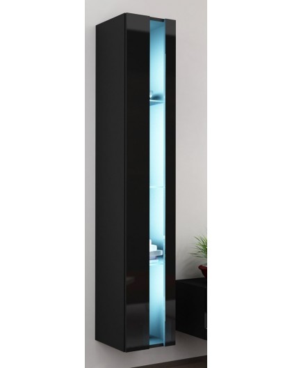 Cama Shelf unit VIGO NEW 180/40/30 black/black gloss