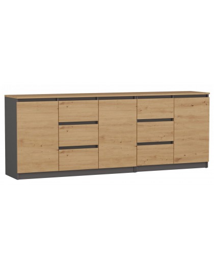 Topeshop COSTA ANT/ART BA KPL chest of drawers