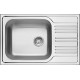 1-bowl steel sink with drainer