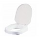 Toilet seat elevation cap with flap Etac HI-Loo 10 cm