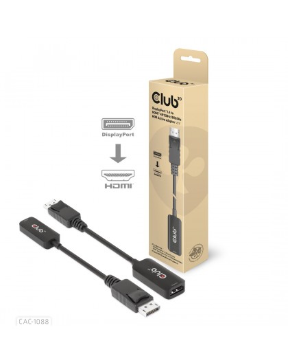 CLUB3D DisplayPort1.4 to HDMI 4K120Hz/8K60Hz HDR Active adapter M/F
