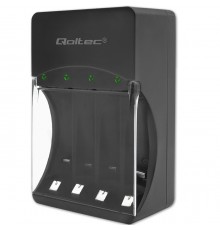 Qoltec 50653 Battery Charger for Ni-MH type R03/AAA R6/AA
