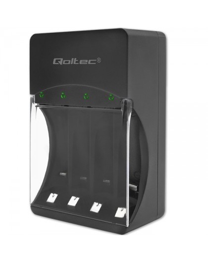 Qoltec 50653 Battery Charger for Ni-MH type R03/AAA R6/AA