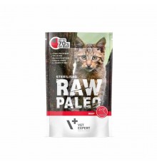 RAW PALEO Adult Cat Sterilised Beef - wet cat food - 100 g