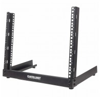 Intellinet 19" Network Rack - Open Frame (Desktop), 8U, Black, Flatpack