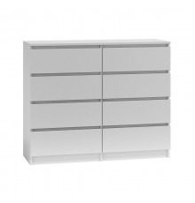 Topeshop M8 120 BIEL chest of drawers