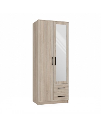 Topeshop ROMANA 80 SON L bedroom wardrobe/closet 5 shelves 2 door(s) Oak