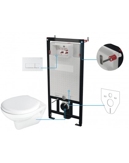 Concealed WC set 6-in-1