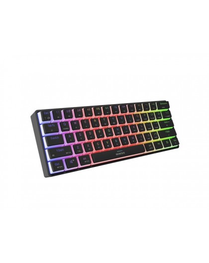 GAMING KEYBOARD GENESIS THOR 660 G2 US BLACK WIRELESS RGB MECHANICAL GATERON BROWN