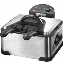 Clatronic FR 3195 Fryer 4 L 2000 W Black, Stainless steel