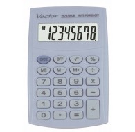 Vector KAV VC-210 LB pocket calculator, 8 digits, 64x98.5 mm, light blue