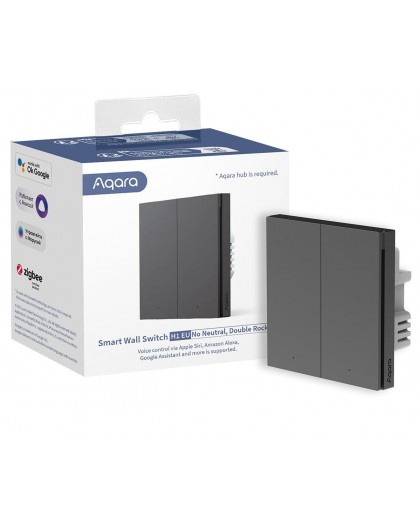Aqara Smart Wall Switch H1 Grey Double without neutral