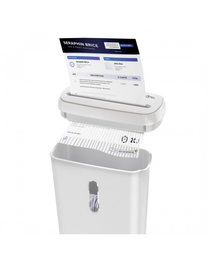 WHITE SHREDDER MT223 document and credit card shredder