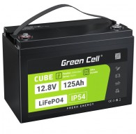 Green Cell Žalias Cell CUBE LiFePO4 125Ah 12,8V 1600Wh liio geležies fosfato baterija kemperiui, sauls energijai, neprijungtai p