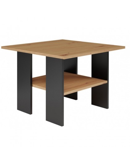 MODERNA Table 60x60x45 cm Artisan Oak/Black