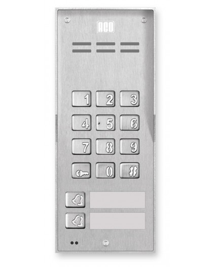 ACO FAM-P-2NPZSACC NT surface-mounted panel 2-family read. A lock is a cipher.